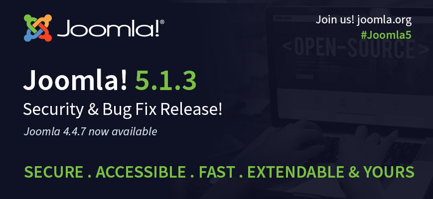 joomla4.4.7&5.1.3バグとセキュリティー修正